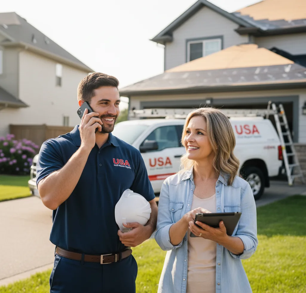 USA Roof Repair Experts customer support in Haworth